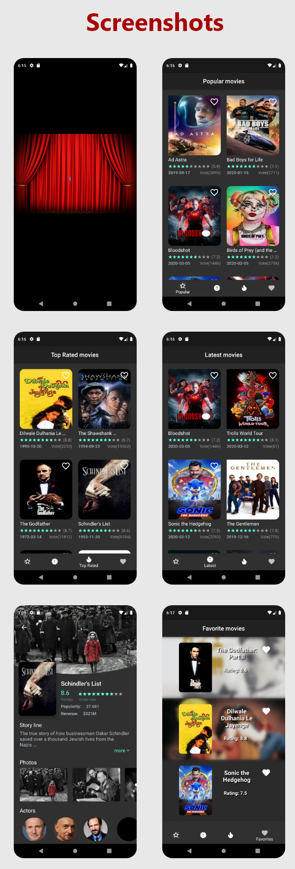 MovieFlash-TMDB Movie Streaming App By Flutter - 1