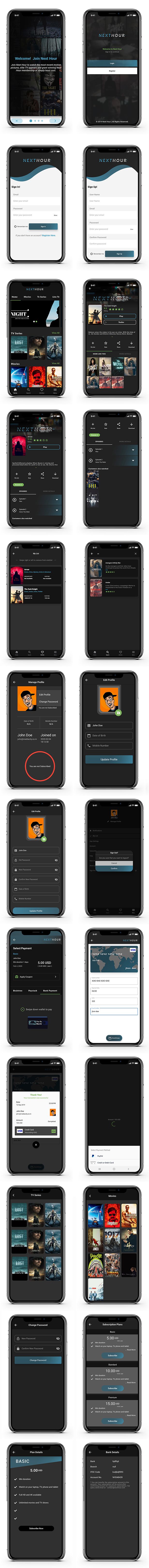 Next Hour - Movie Tv Show & Video Subscription Portal Cms Web and Mobile App - 3
