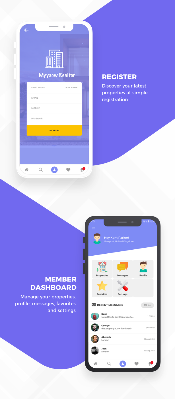Myyaow Realtor - React Native Theme - 2