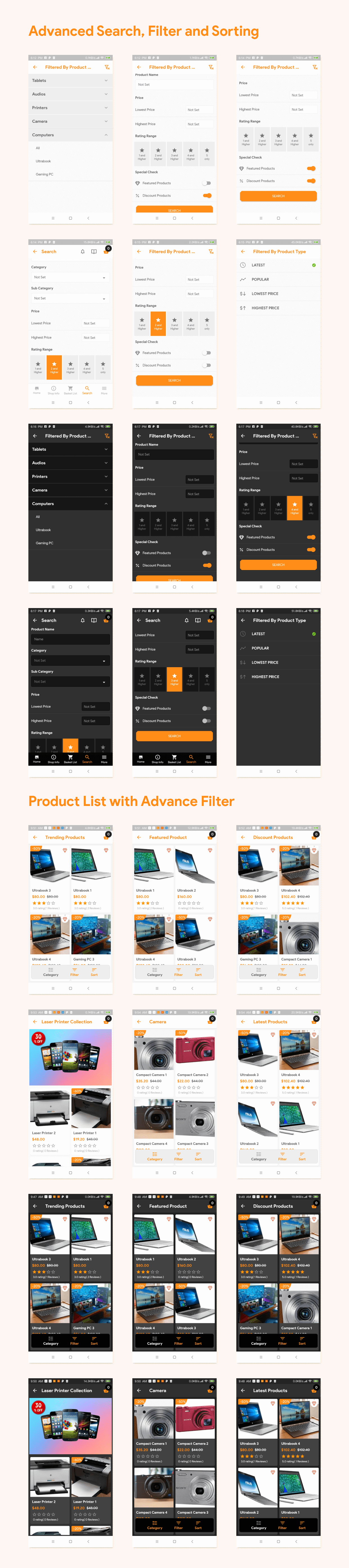 Flutter Multi-Store ( Ecommerce Mobile App for iOS & Android with same backend ) 1.5 - 9