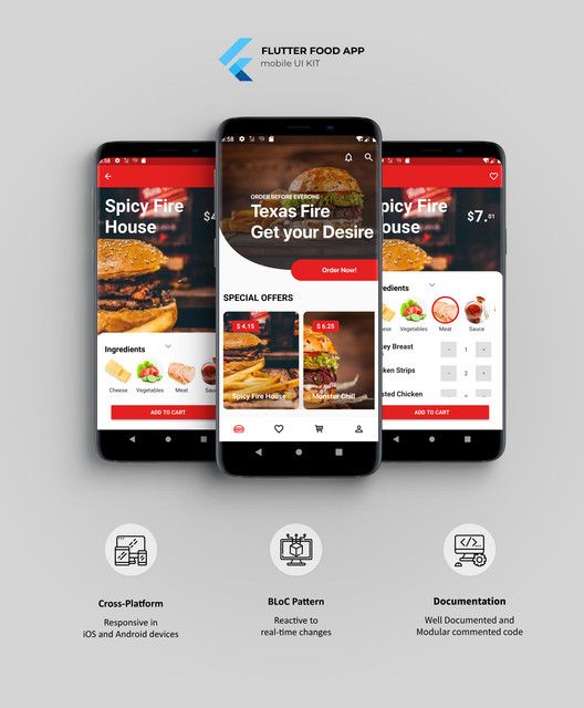 Flutter Food App UI KIT - 1