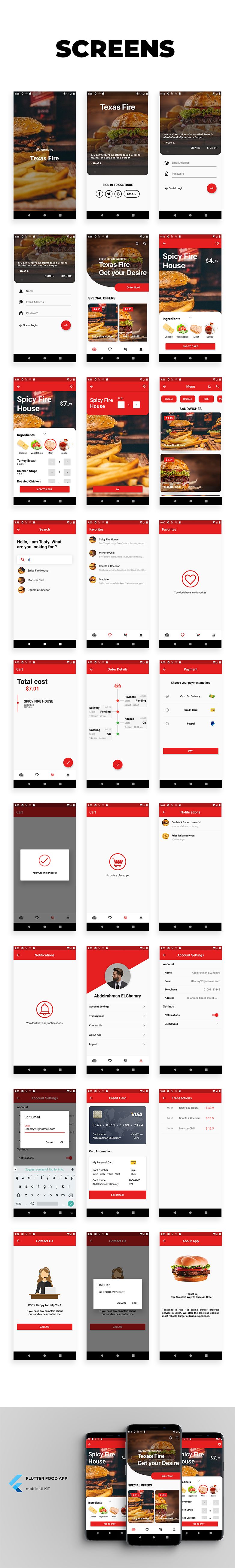 Flutter Food App UI KIT - 12