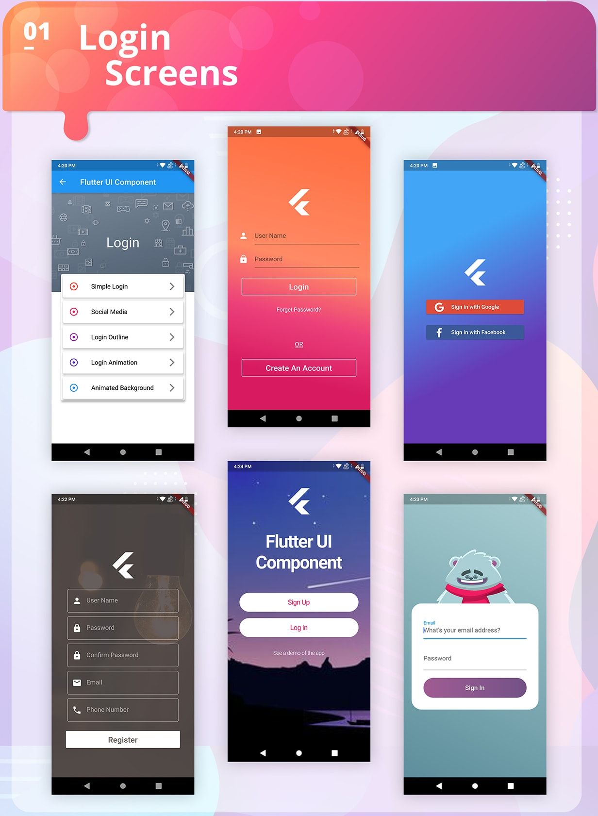 Flutter UI Components - 2