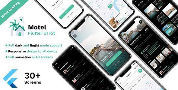 Hotel booking Flutter UI kit Flutter Travel Booking &amp; Rent Mobile Uikit