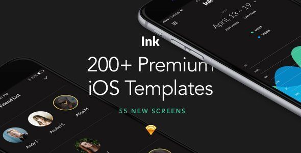 Ink: Ultimate UI Kit of 200+ iOS Templates for Sketch  Ecommerce Design Uikit