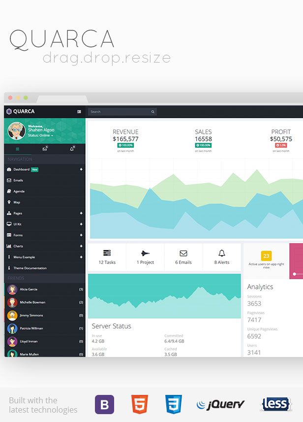 quarca-bootstrap-admin-template