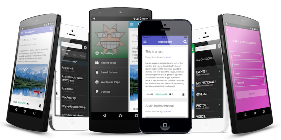 ionWordpress | Ionic Wordpress mobile app | IonicThemes - 1