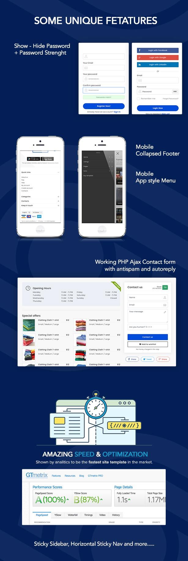 Sparker directory listings template