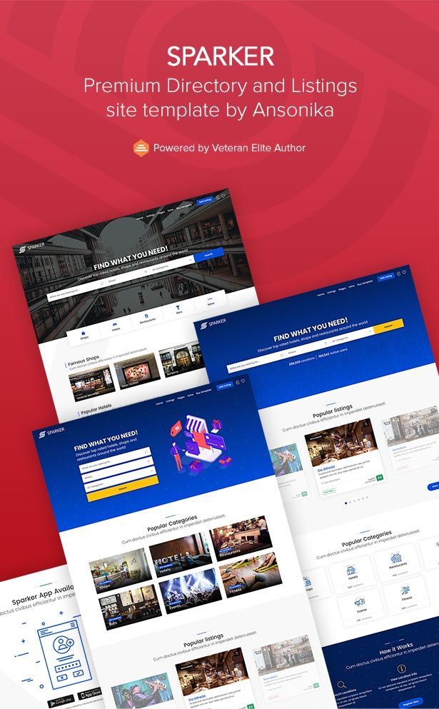 Sparker directory listings template