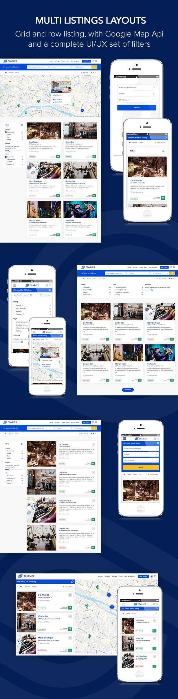 Sparker directory listings template