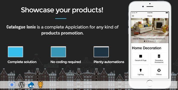 Catalogue Ionic - Full application Ionic Ecommerce Mobile App template