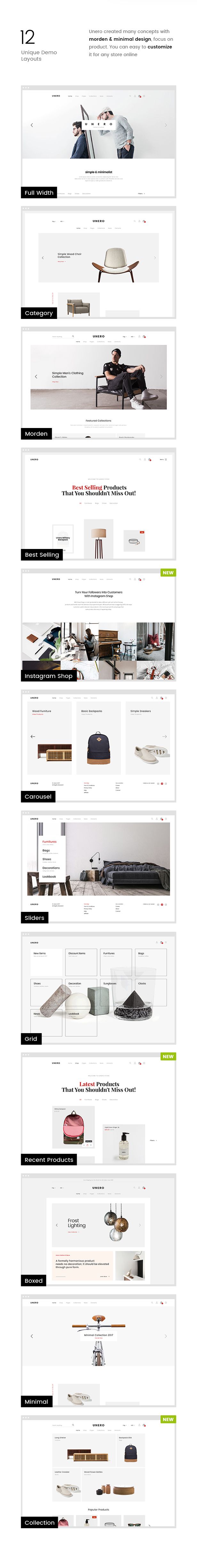 Unero - Minimalist eCommerce PSD Template - 9