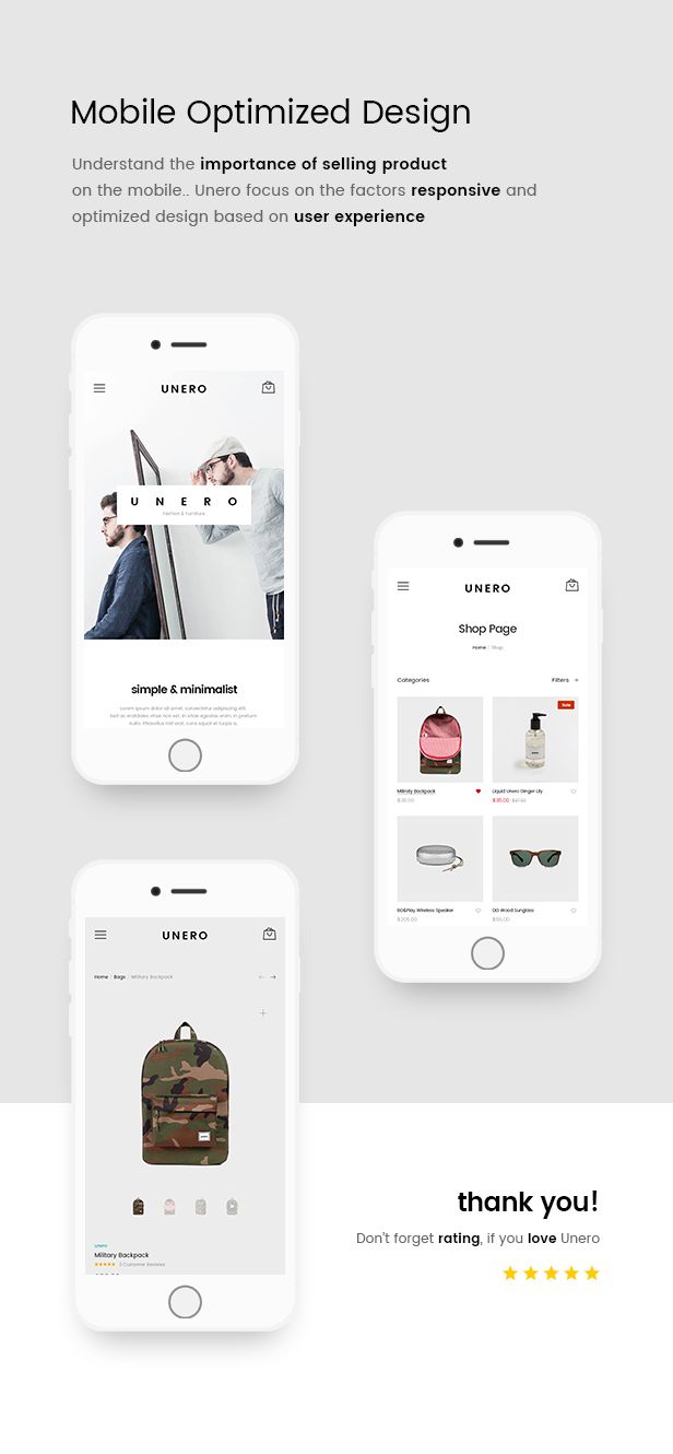 Unero - Minimalist eCommerce PSD Template - 16