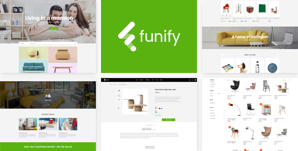 Funify - Minimal Responsive UX Shopify Theme  Sport &amp; Fitness Design 