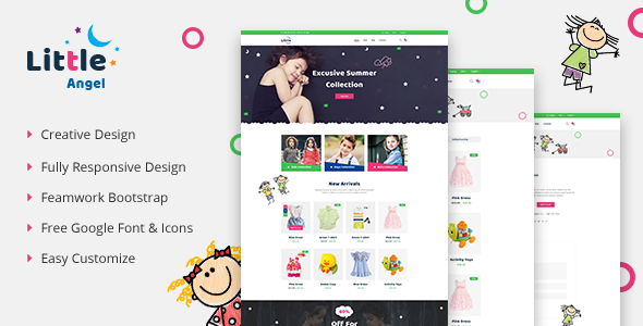 LittleAngel - Store eCommerce HTML5 Template  Ecommerce Design 