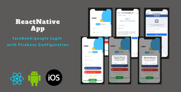 React Native Firebase Social Authentication React native Social &amp; Dating Mobile App template