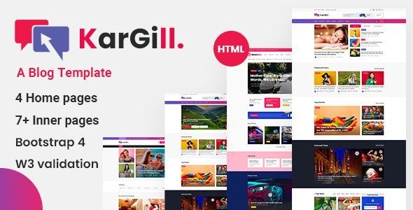 Kargill - Blog, Magazine Html Template  Travel Booking &amp; Rent Design 
