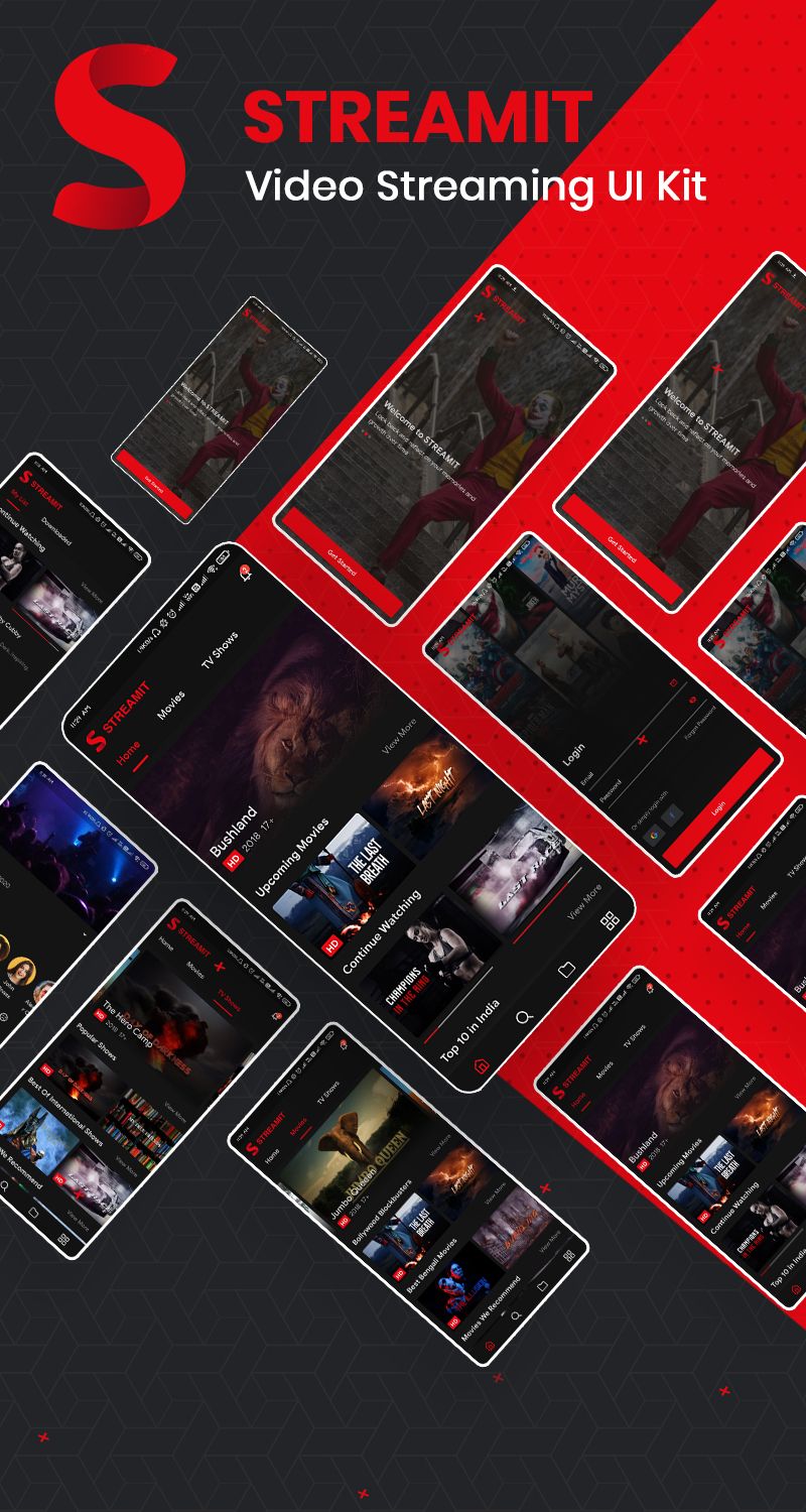 Streamit - Flutter Video Streaming UI Kit - 1