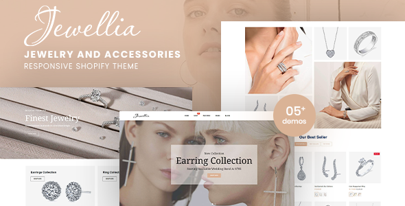 Jewellia - Jewelry And Accessories Responsive Shopify Theme  Ecommerce Design 