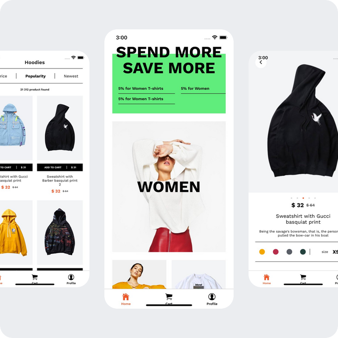 Airmart React native Ecommerce Mobile Uikit