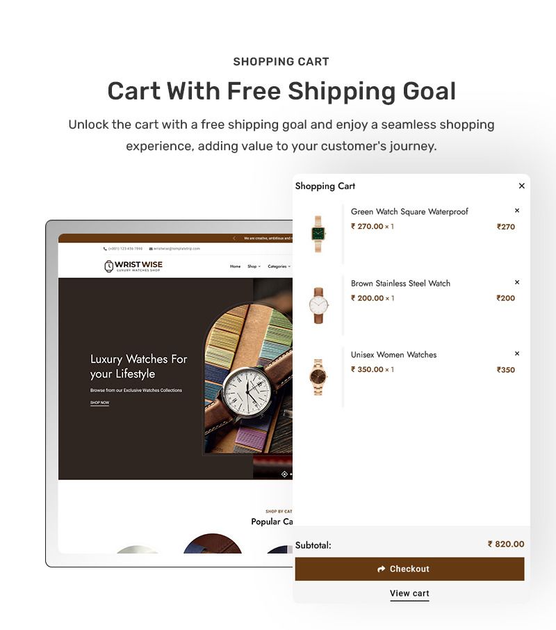 WristWise - Watches & Accessories - WooCommerce Theme - Features Image 11