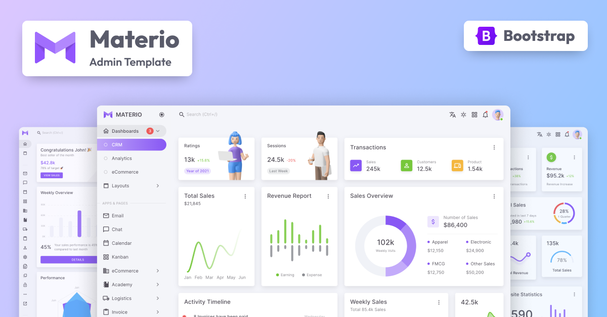 Materio Dashboard PRO - Bootstrap 5