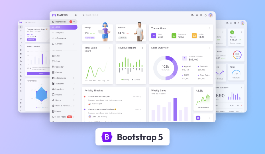 materio dashboard pro bootstrap