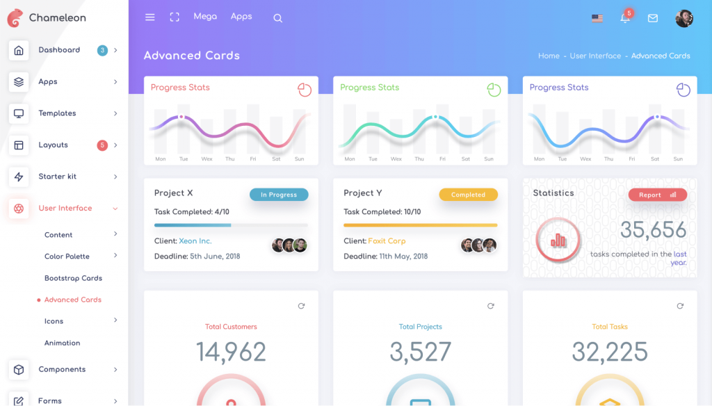 Bootstrap webapp HTML Dashboard Template