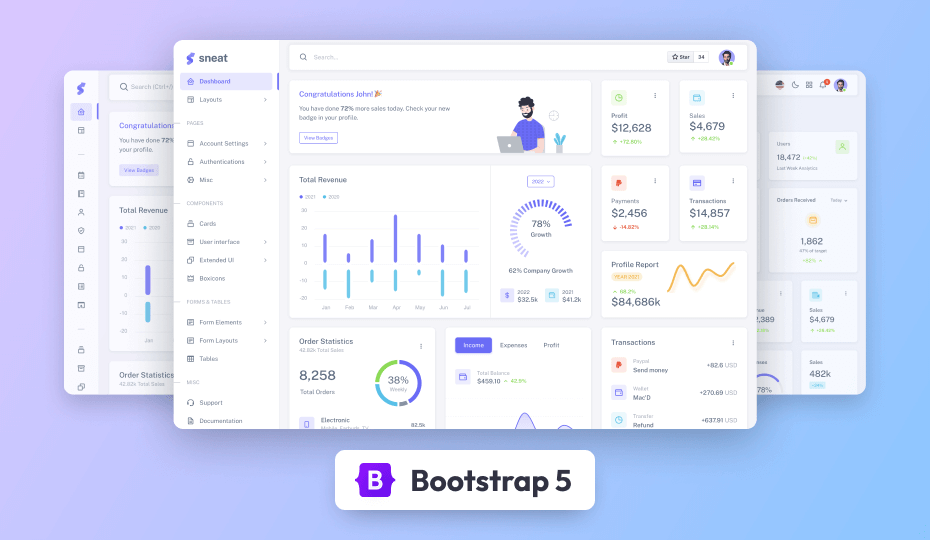 sneat dashboard pro bootstrap