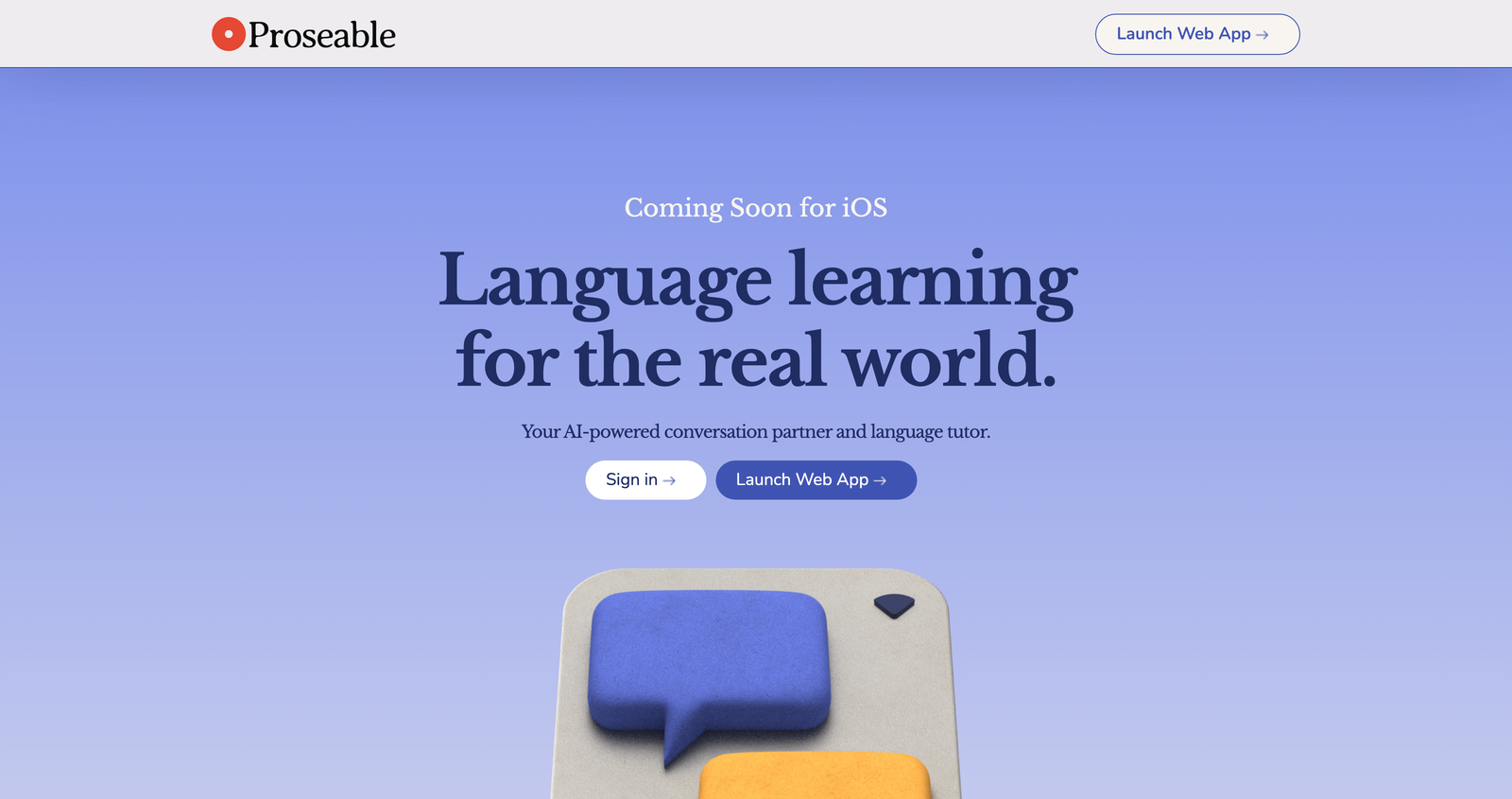 Proseable | Language Learning for the Real World | Now Available on iOS