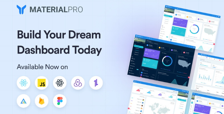 MaterialPro Free React Admin Dashboard Template