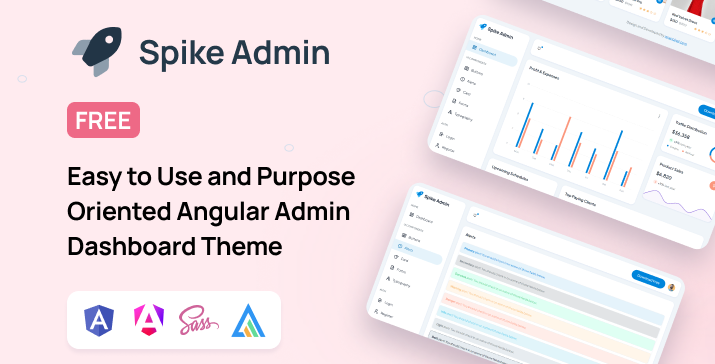 Spike Free Angular Admin Dashboard Template