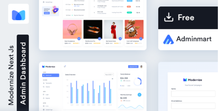 Modernize Free NextJS Admin Template