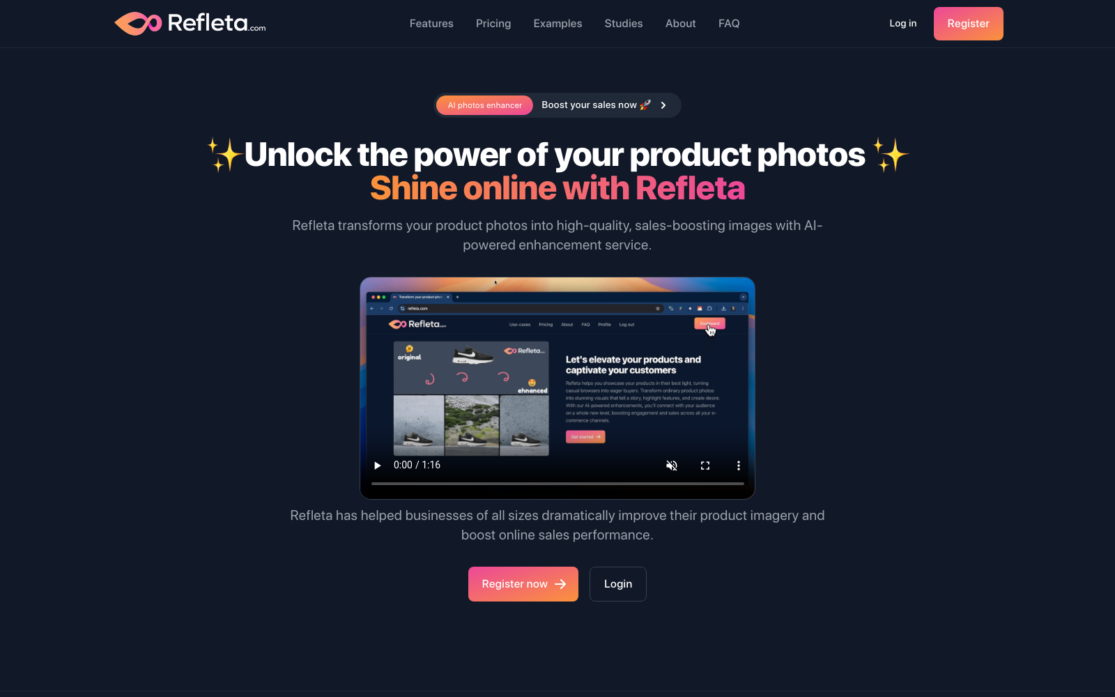 Transform your product photos into sales-boosting images with Refleta