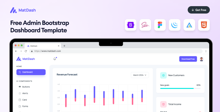 MatDash Free Bootstrap Admin Dashboard Template