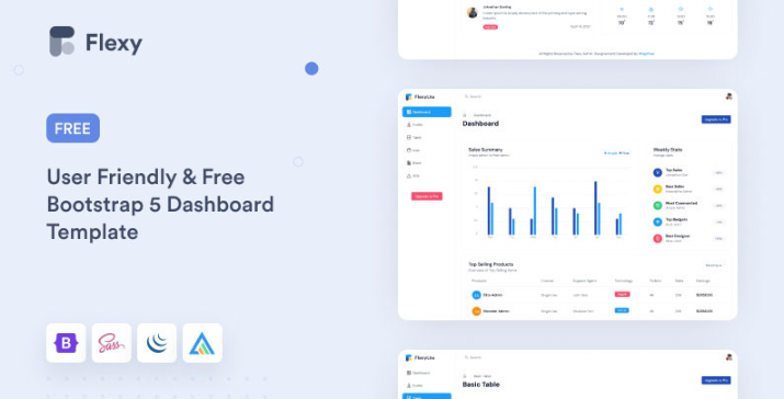 Flexy Free Bootstrap Admin Dashboard Template