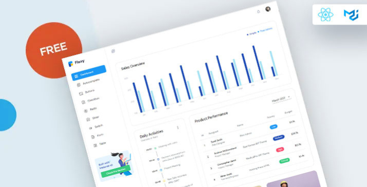 Flexy Free React Admin Dashboard Template
