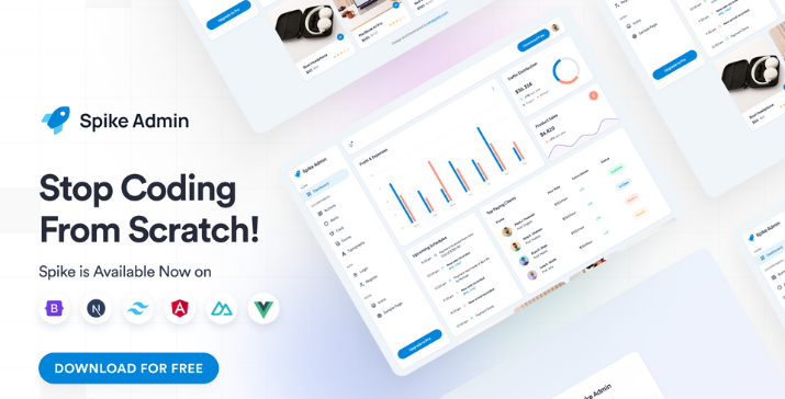 Spike Free Bootstrap Admin Dashboard Template