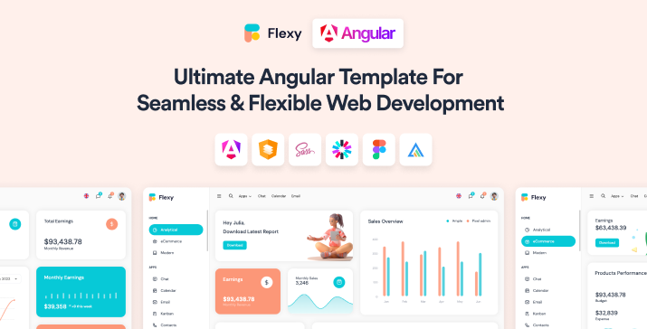 Flexy Angular Admin Dashboard Template