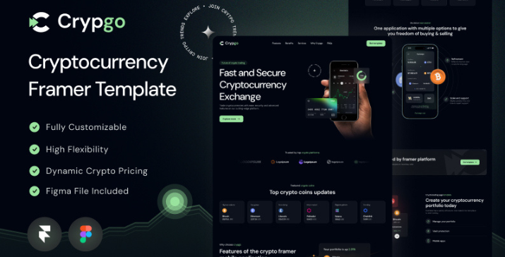 Crypgo Framer Landing Template