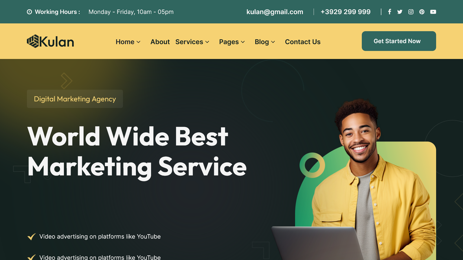 Kulan - Digital Marketing WordPress Theme