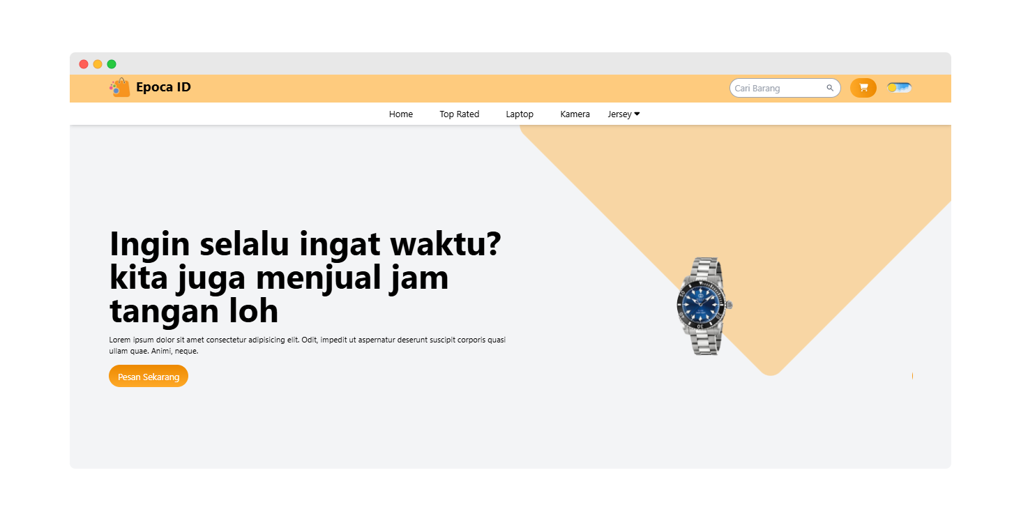 Landing Page Template for Creative